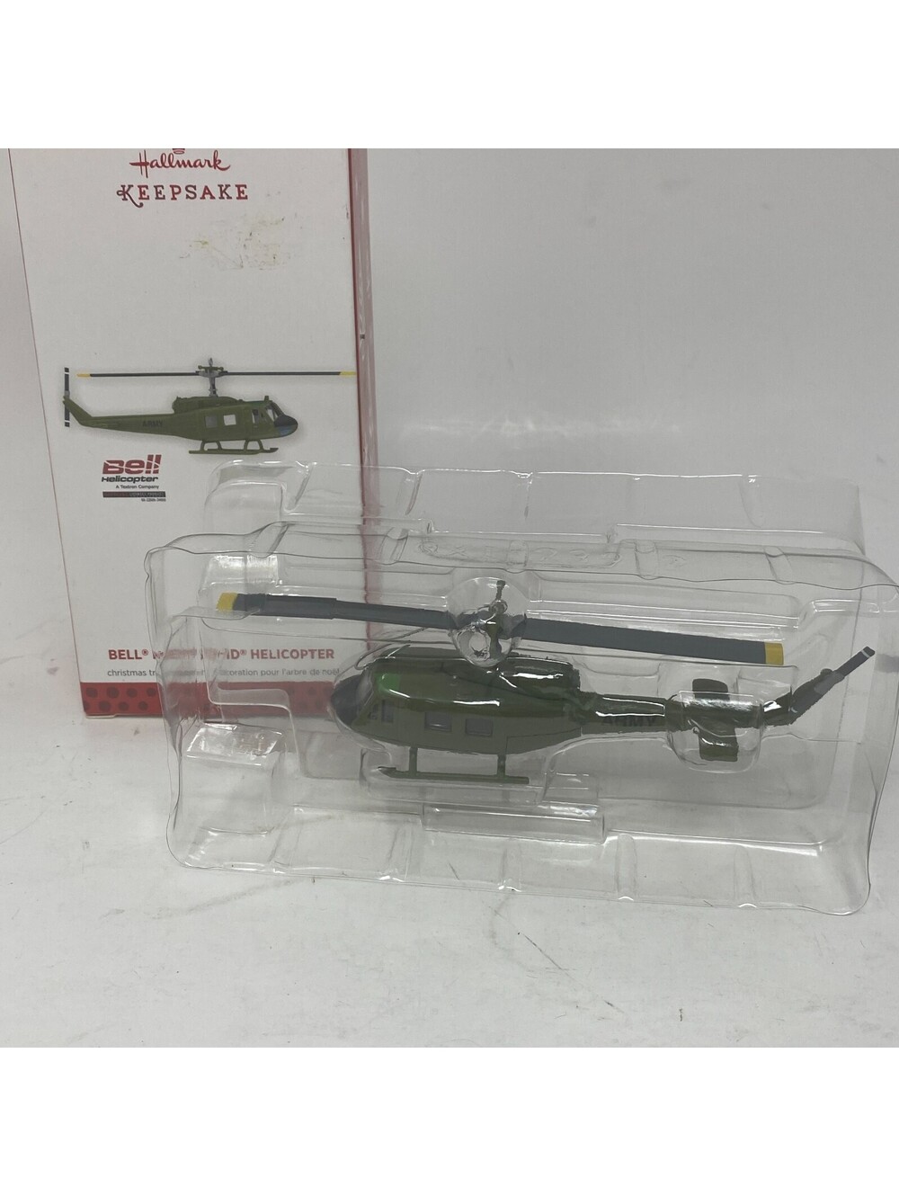 Hallmark Keepsake 2013 Bell Huey UH-1D Helicopter Ornament Army Vietnam QXI2392